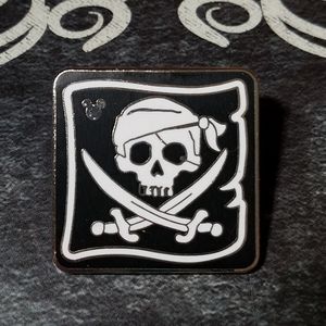Skull and crossbones Hidden Mickey Disney pin